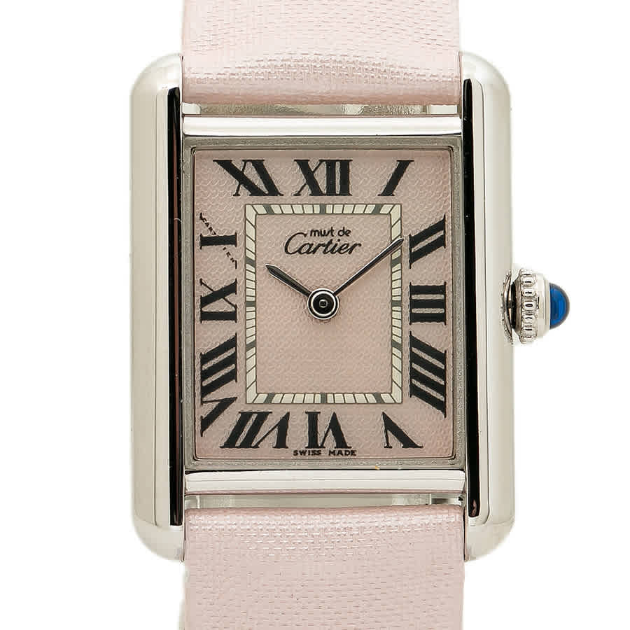 Tank Quartz Pink Dial Ladies Watch 2416