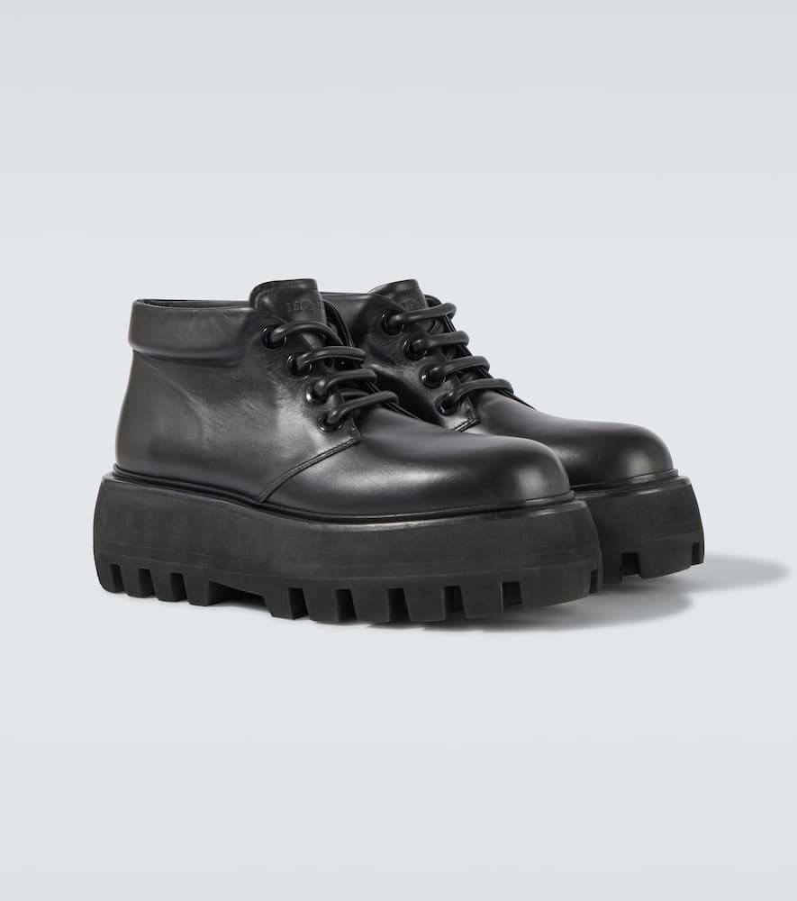 Sofa leather boots