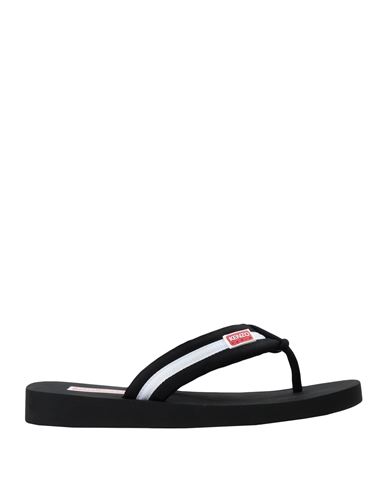 Man Toe strap sandals Black