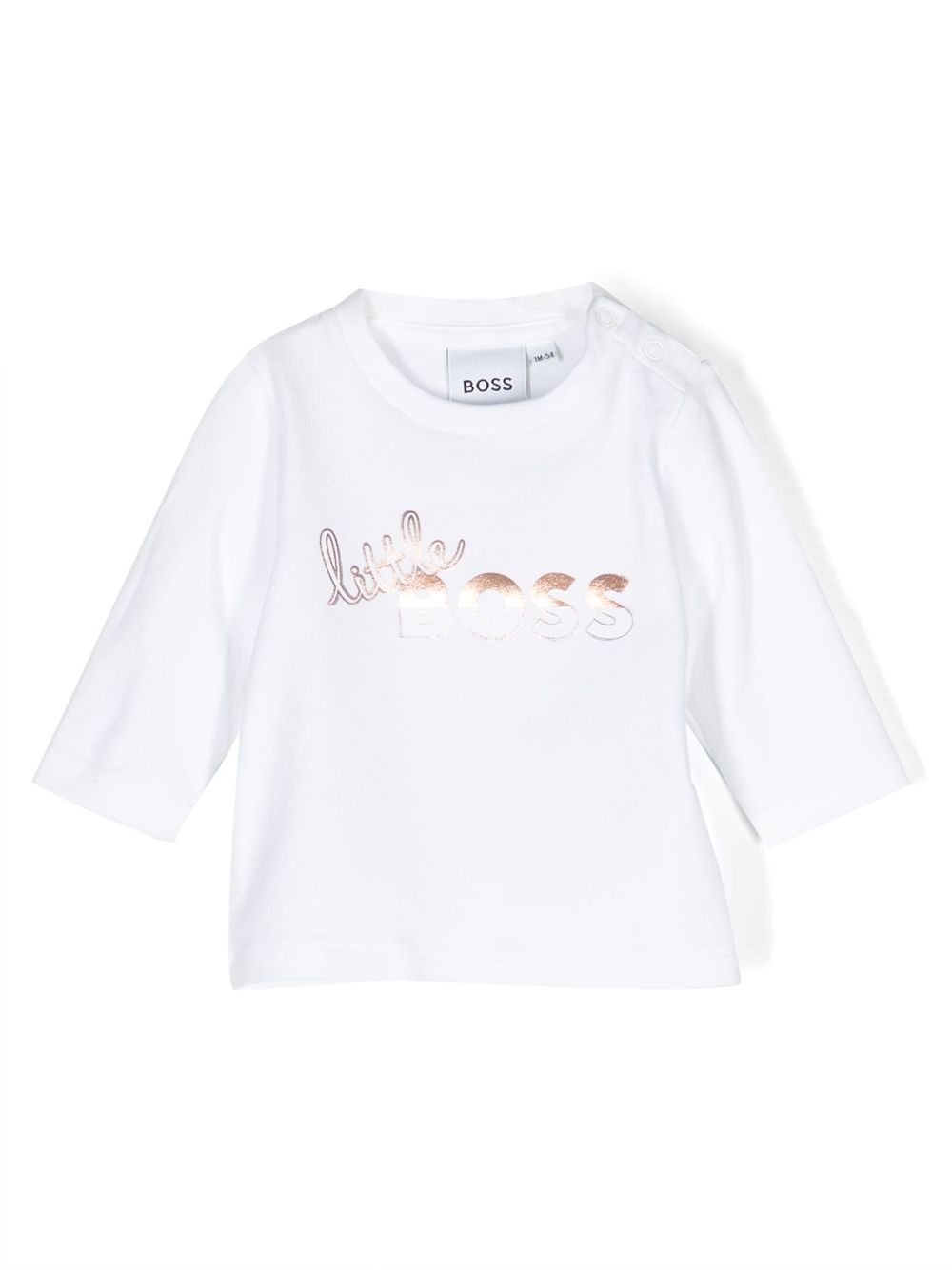 Logo-print long-sleeve T-shirt - White