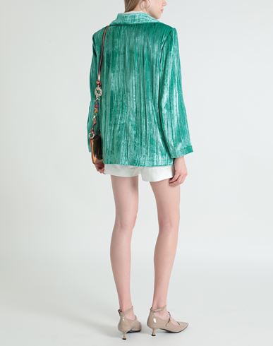 Sleep No More Woman Blazer Green Size M Viscose, Silk