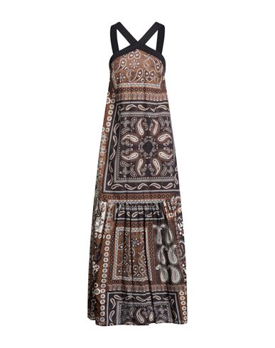 Woman Maxi dress Brown Size 4 Cotton
