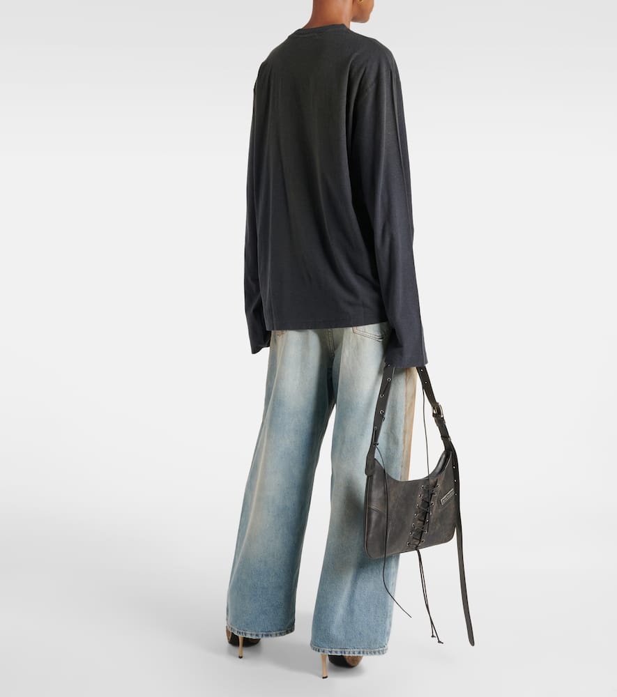 Acne Studios Logo cotton-blend top