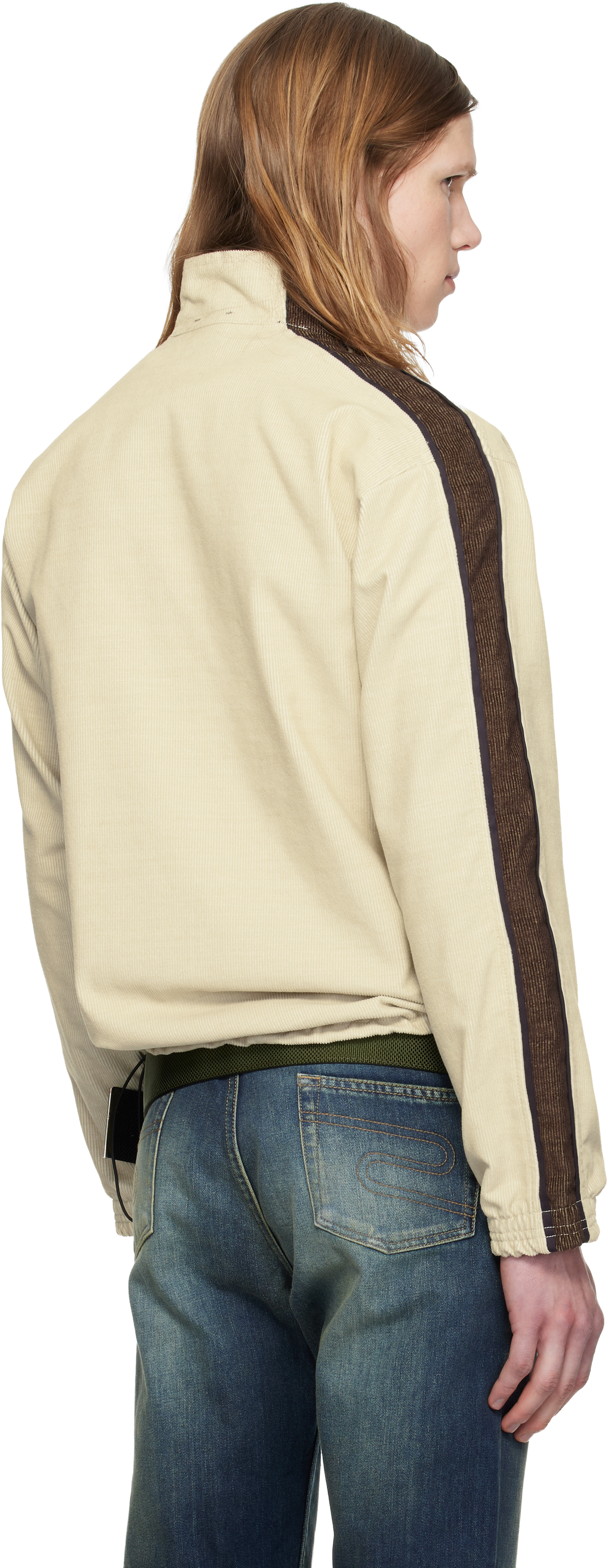 Off-White Washed Corduroy Track Jacket