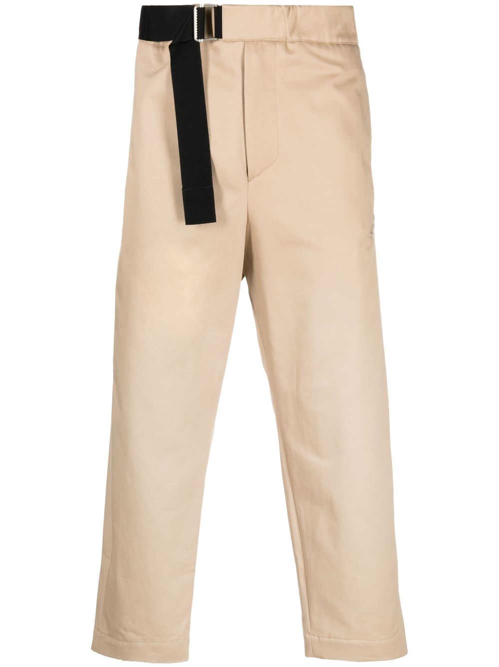 Side buckle-fastening trousers - Brown