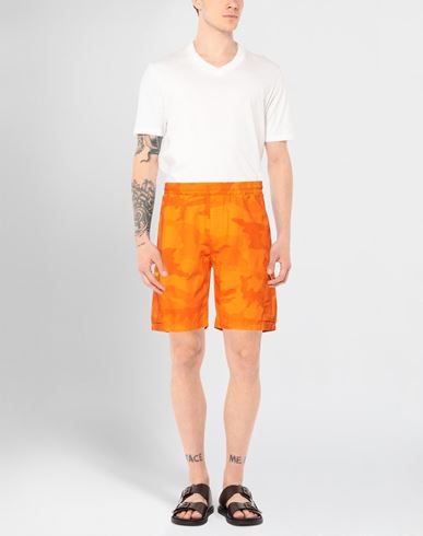 Iuter Man Shorts & Bermuda Shorts Orange Size L Cotton