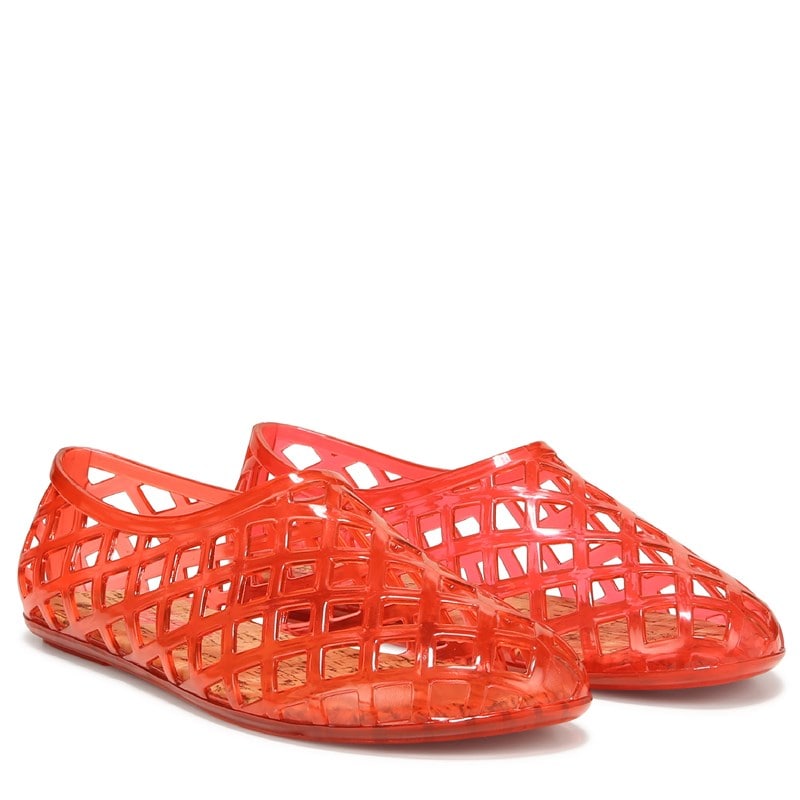 Women's Uma Jelly Flat Shoes (Red)