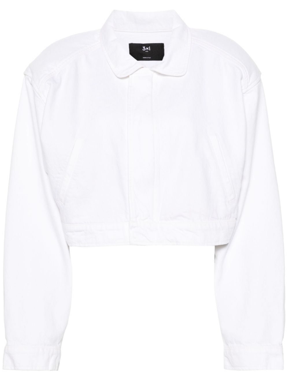 Amelia cropped jacket - White