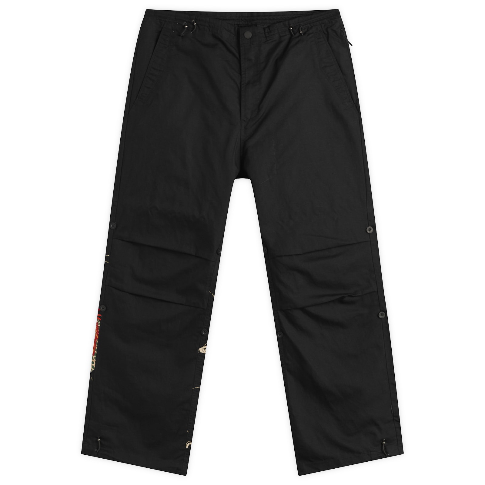Men's Polar Bear Chimera Embroidered Loose Snopants Black