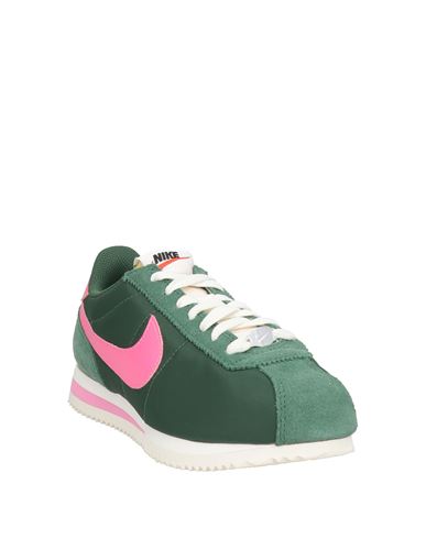 Woman Sneakers Dark green Size 6 Textile fibers, Leather
