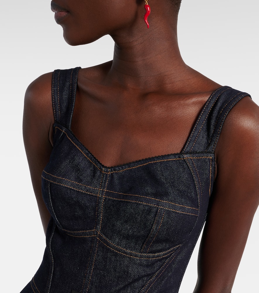 Denim bustier dress