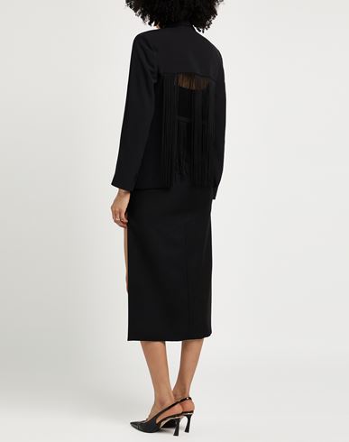Woman Blazer Black Size 10 Polyester, Elastane