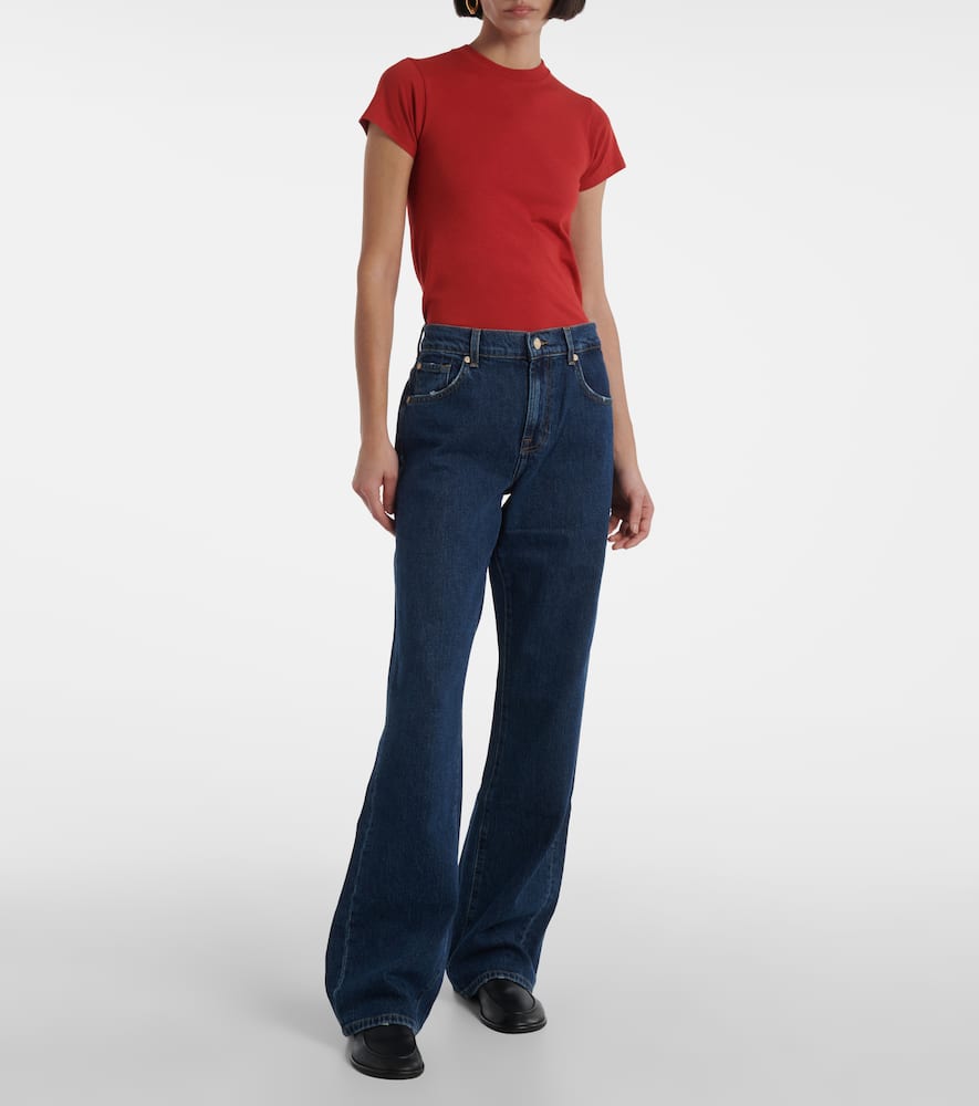 High-rise flared jeans