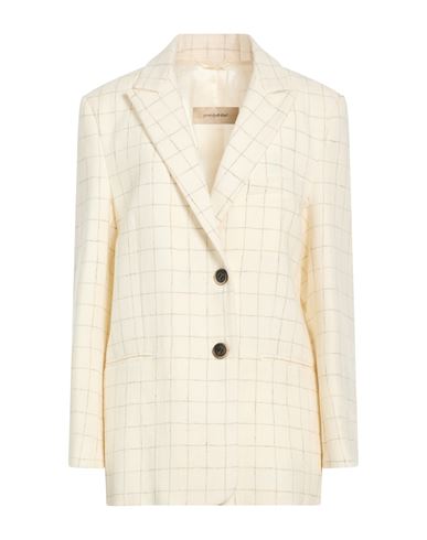 Woman Blazer Cream Size 6 Virgin Wool