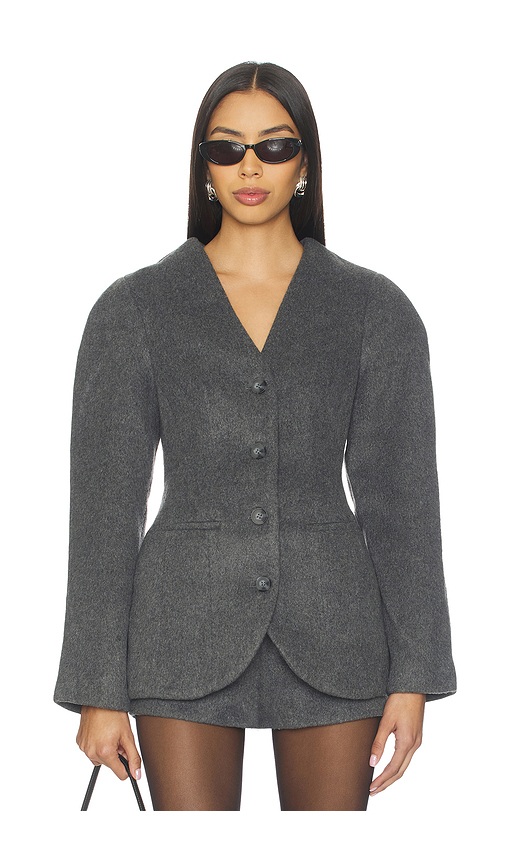 ASTR the Label Ada Jacket in Grey. M. Also in