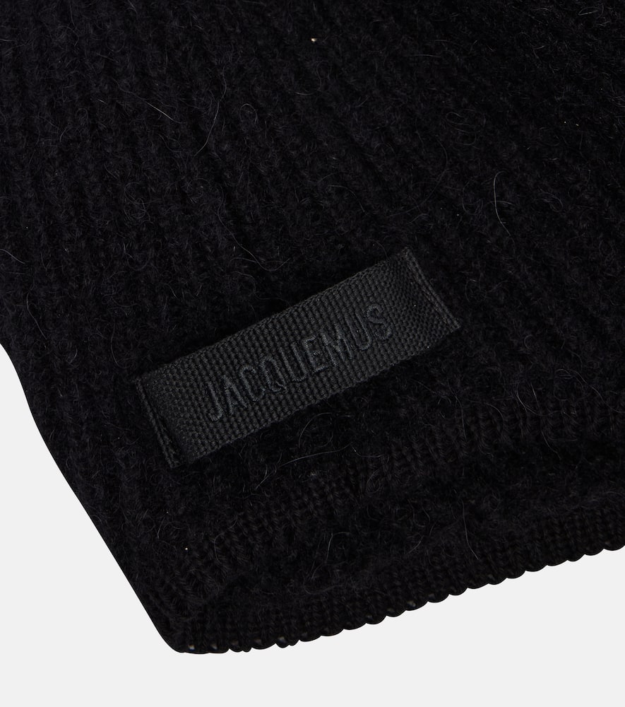 Gros Grain alpaca-blend hood