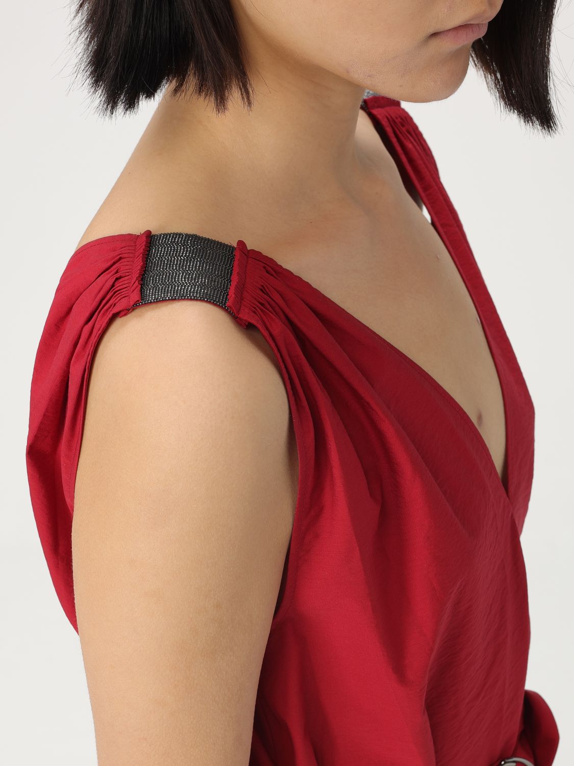 Dress BRUNELLO CUCINELLI Woman color Red