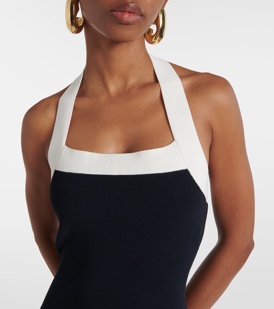 Christa halterneck midi dress