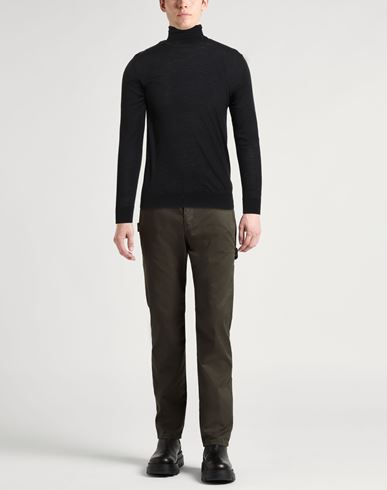 Man Turtleneck Black Size 36 Wool