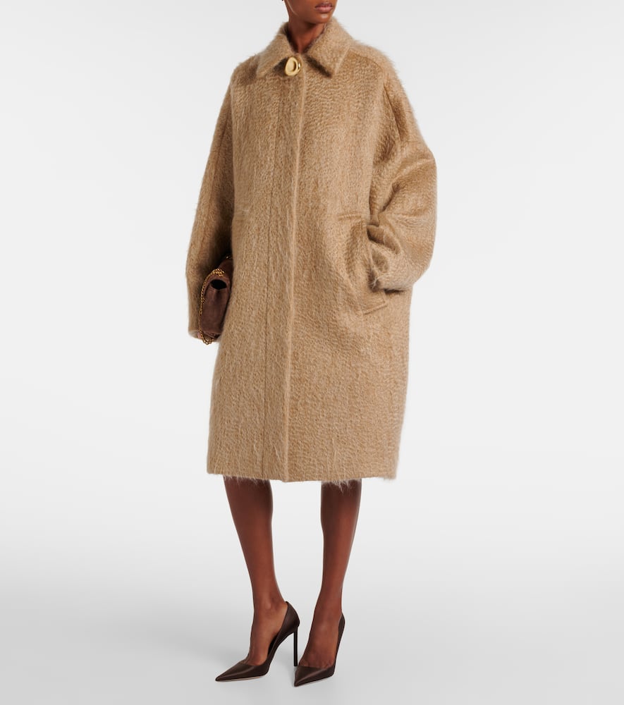 Alger wool and mohair-blend coat