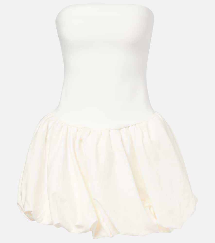 Pollie linen and rayon-blend minidress