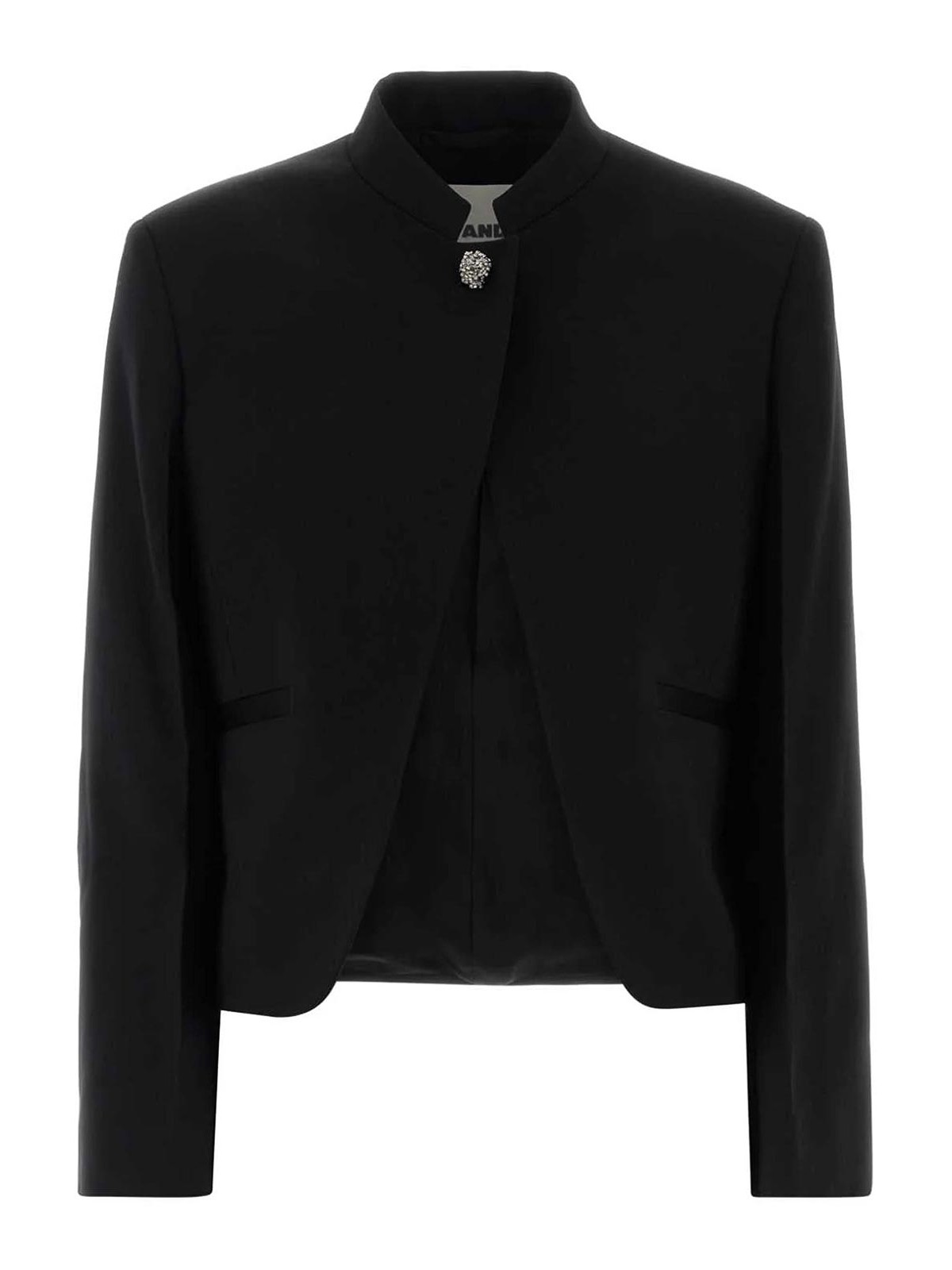 Jil Sander - wool blazer structured silhouette cropped design