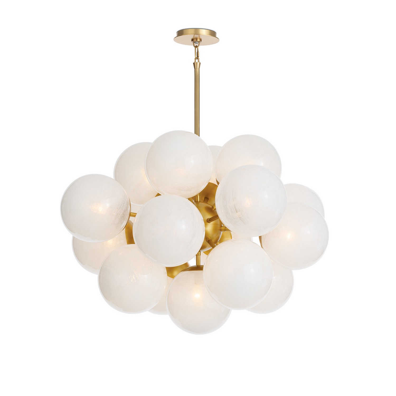 Natural Brass Chandelier from the Shine Collection