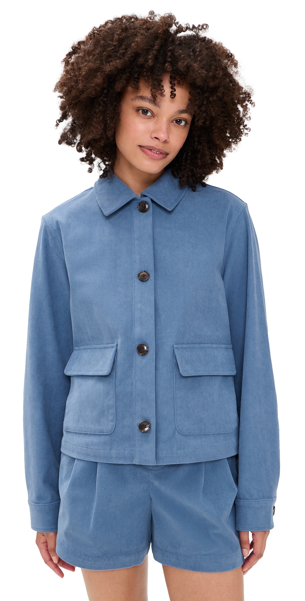 Carlotta Corduroy Jacket Bijou Blue