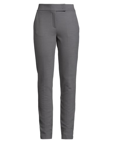 Woman Pants Grey Size 6 Polyester, Virgin Wool, Elastane