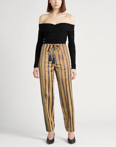 Forte_forte Woman Pants Gold Size 2 Viscose, Polyester, Virgin Wool