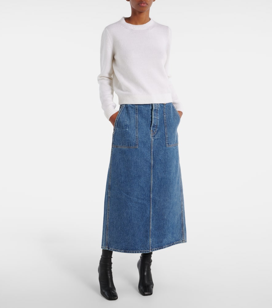 Genevieve denim maxi skirt