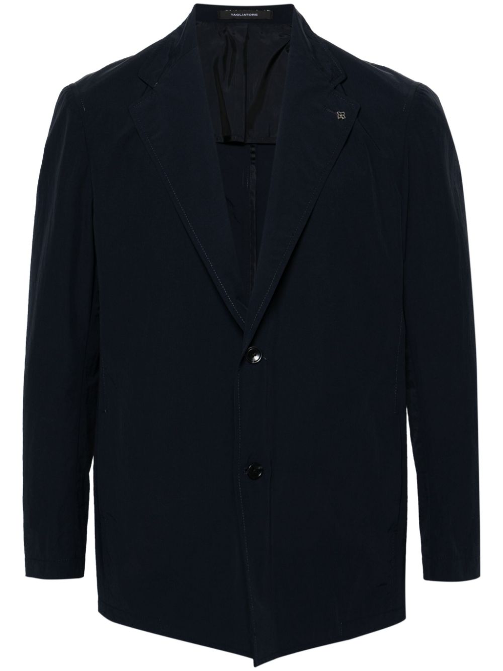Notched-lapels single-breasted blazer - Blue