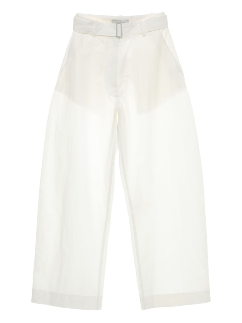 - Round Leg Cotton Trousers