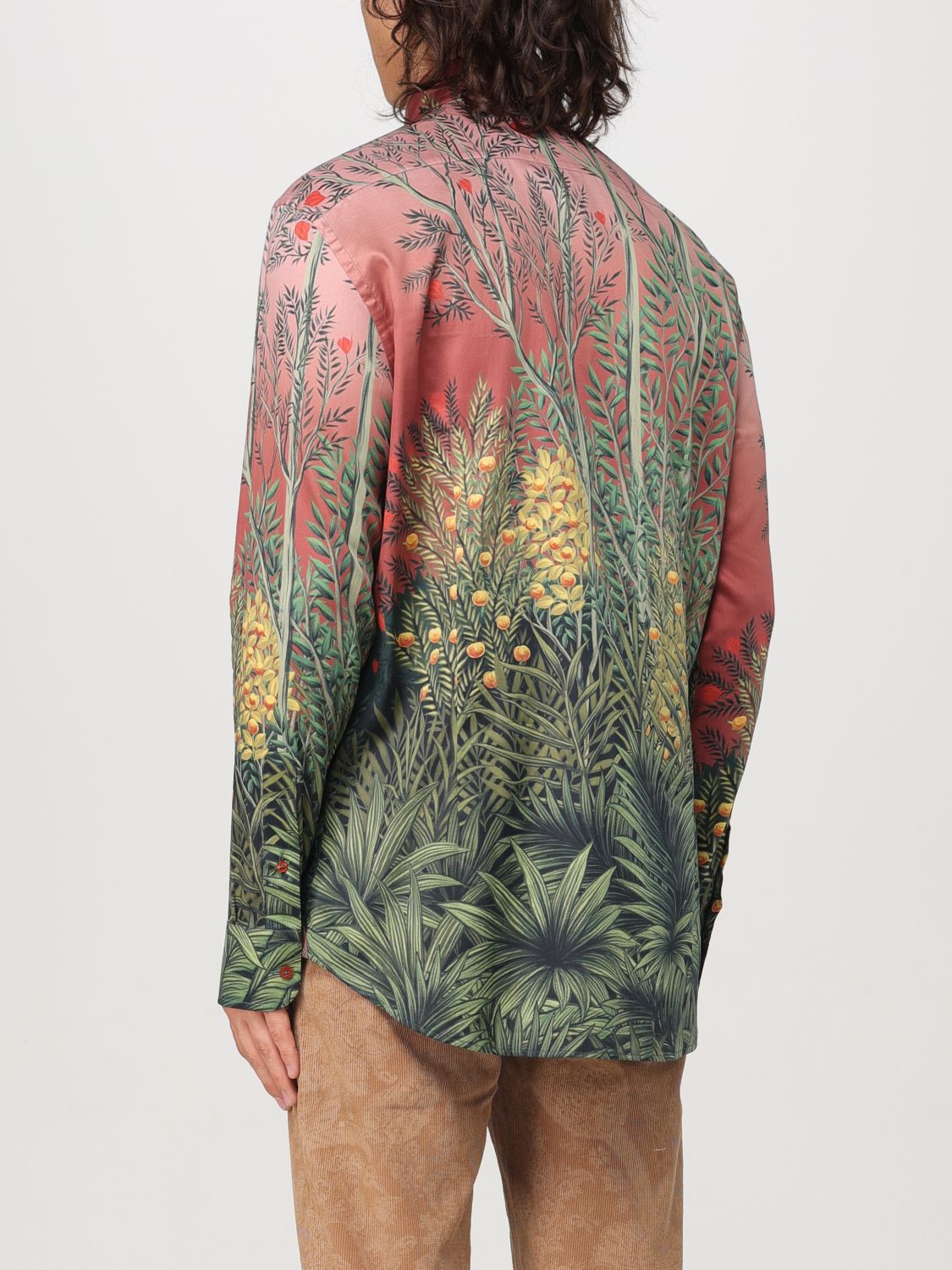 Printed cotton shirt - Green