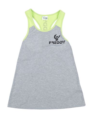 Kid Girl Top Grey Size 16 Cotton, Elastane