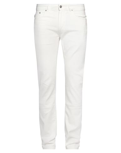 Barmas Man Pants White Size 33 Cotton, Elastane