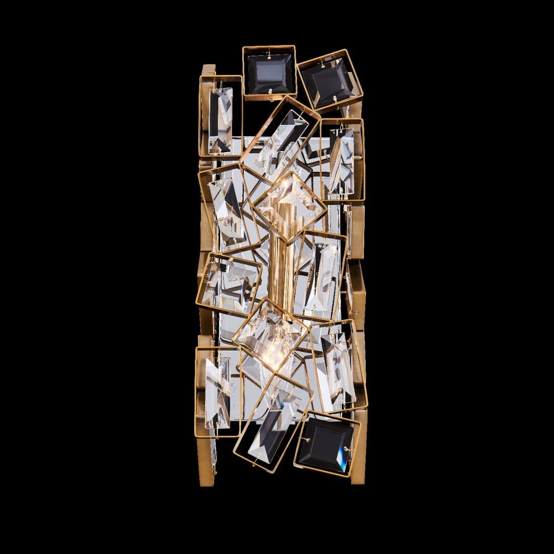 Winter Brass Two Light Wall Sconce from the Inclanta Collection