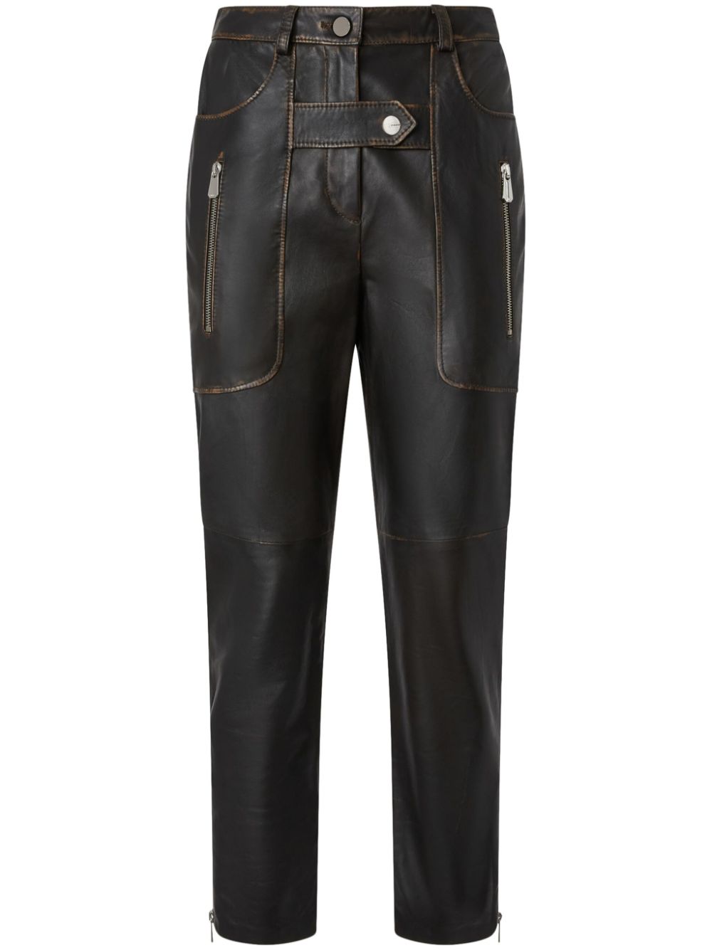 Leather trousers - Black