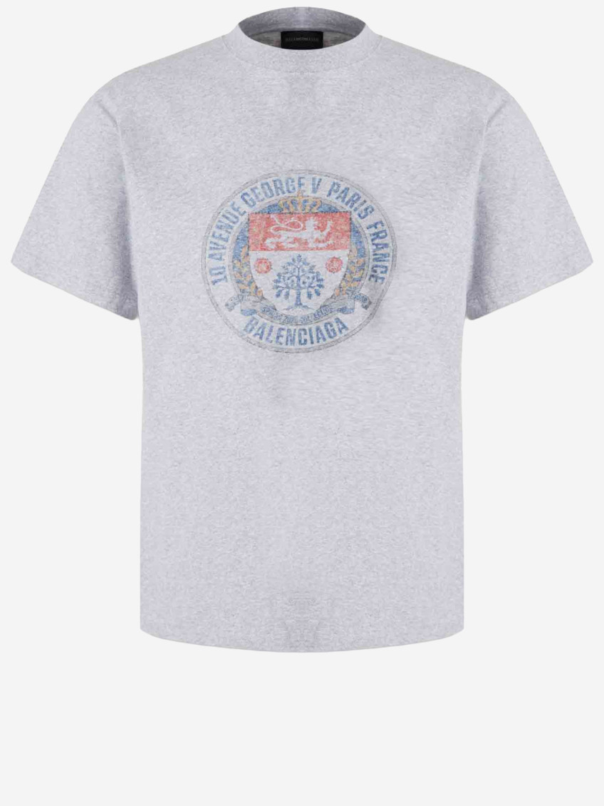 Grey Cotton T-shirt