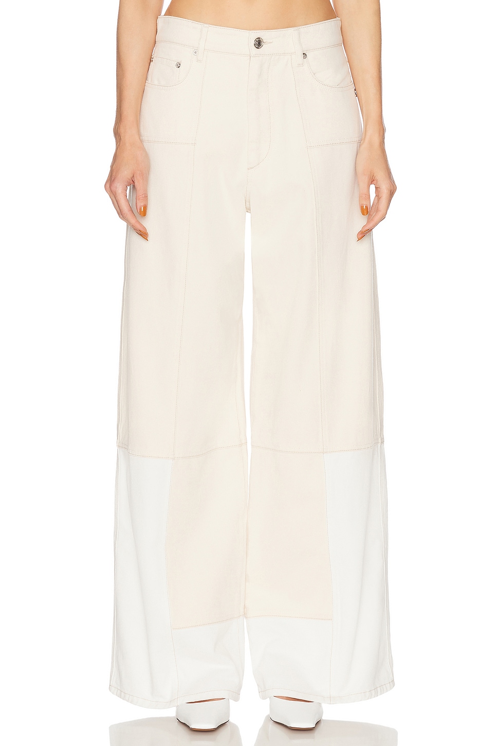 Sportmax Etuania Trouser in Ivory - Ivory.  26 also in 25
