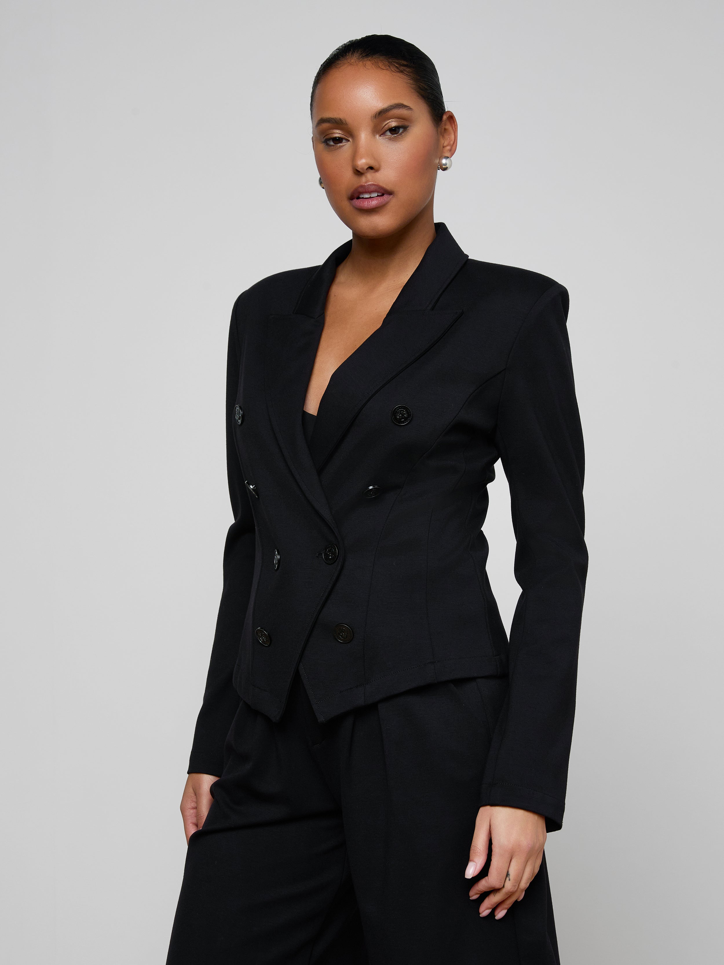 Emerson Ponte Blazer In Black