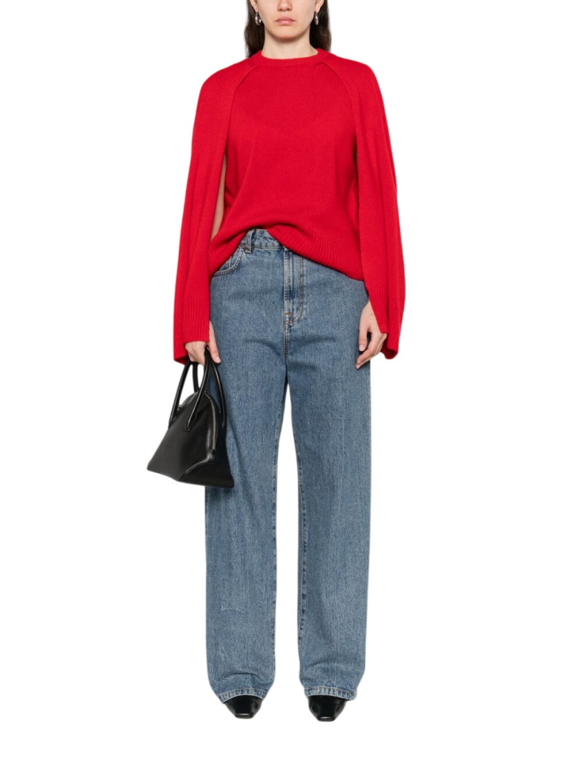 Totême - cashmere crew neck knit jumper long sleeve