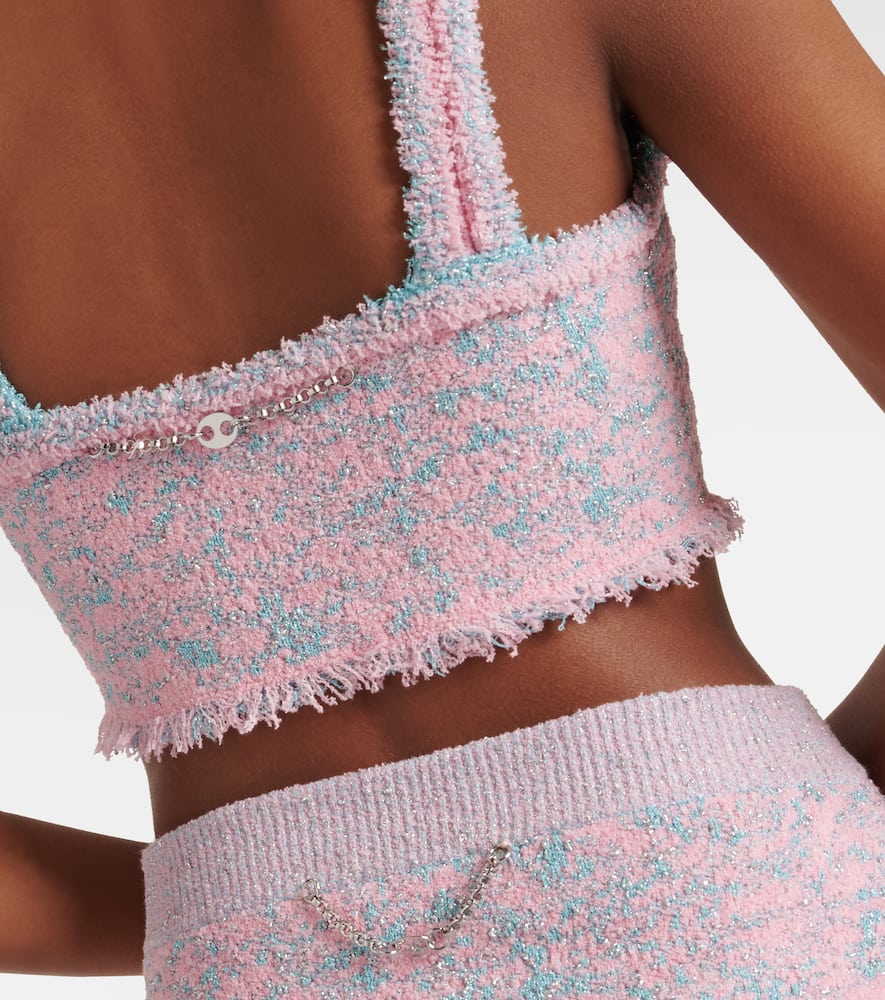 Tweed crop top