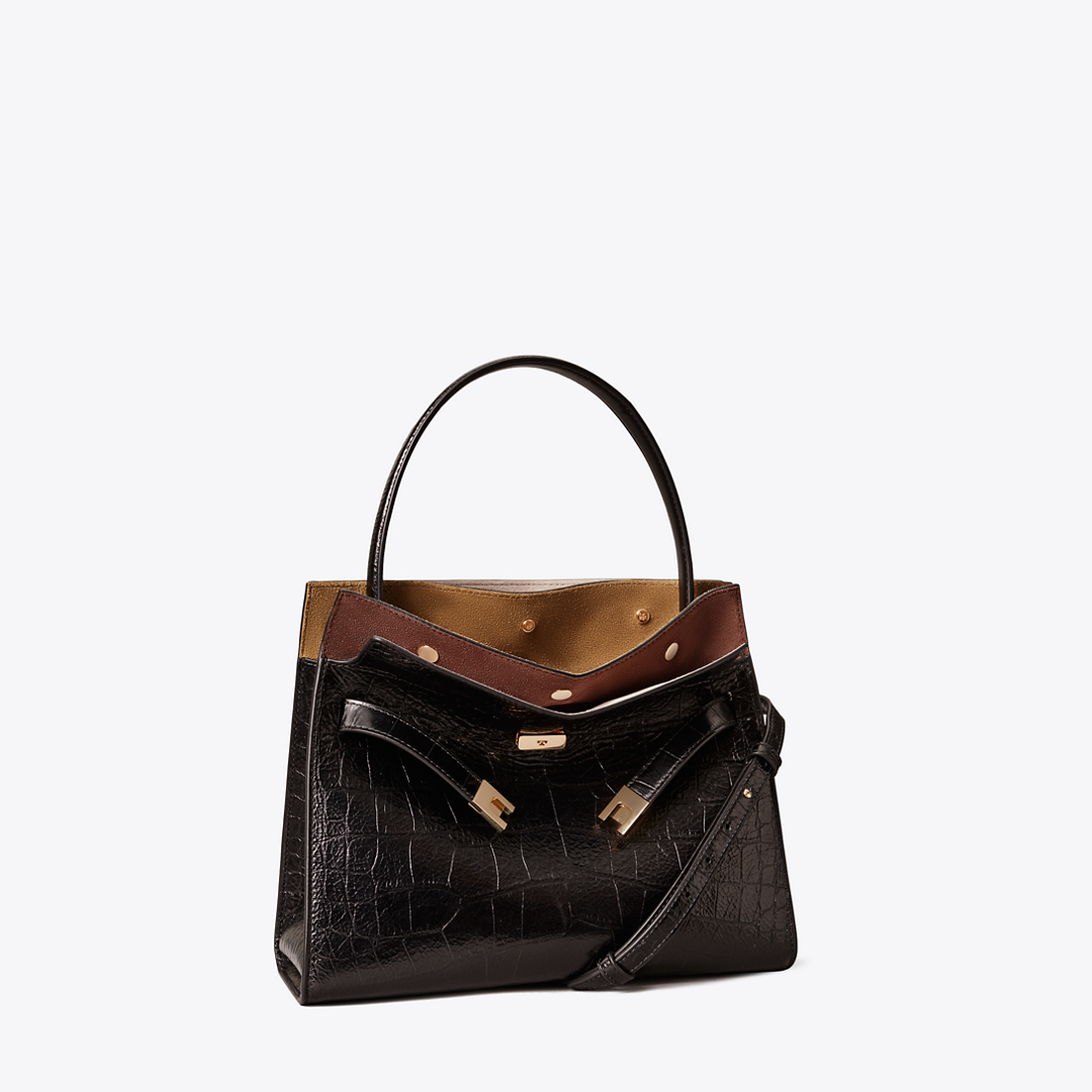 Women's Small Lee Radziwill Embossed Double Bag, One Size