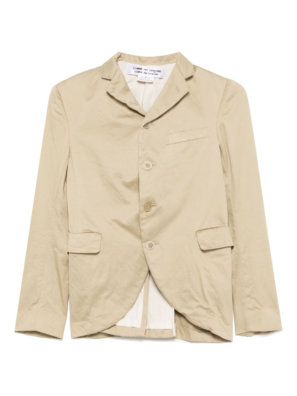 Comme Des Garçons Comme Des Garçons cotton blazer - Neutrals