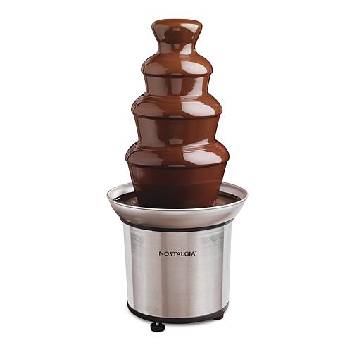 Nostalgia 4-Tier 2lb Stainless Steel Chocolate Fondue Fountain
