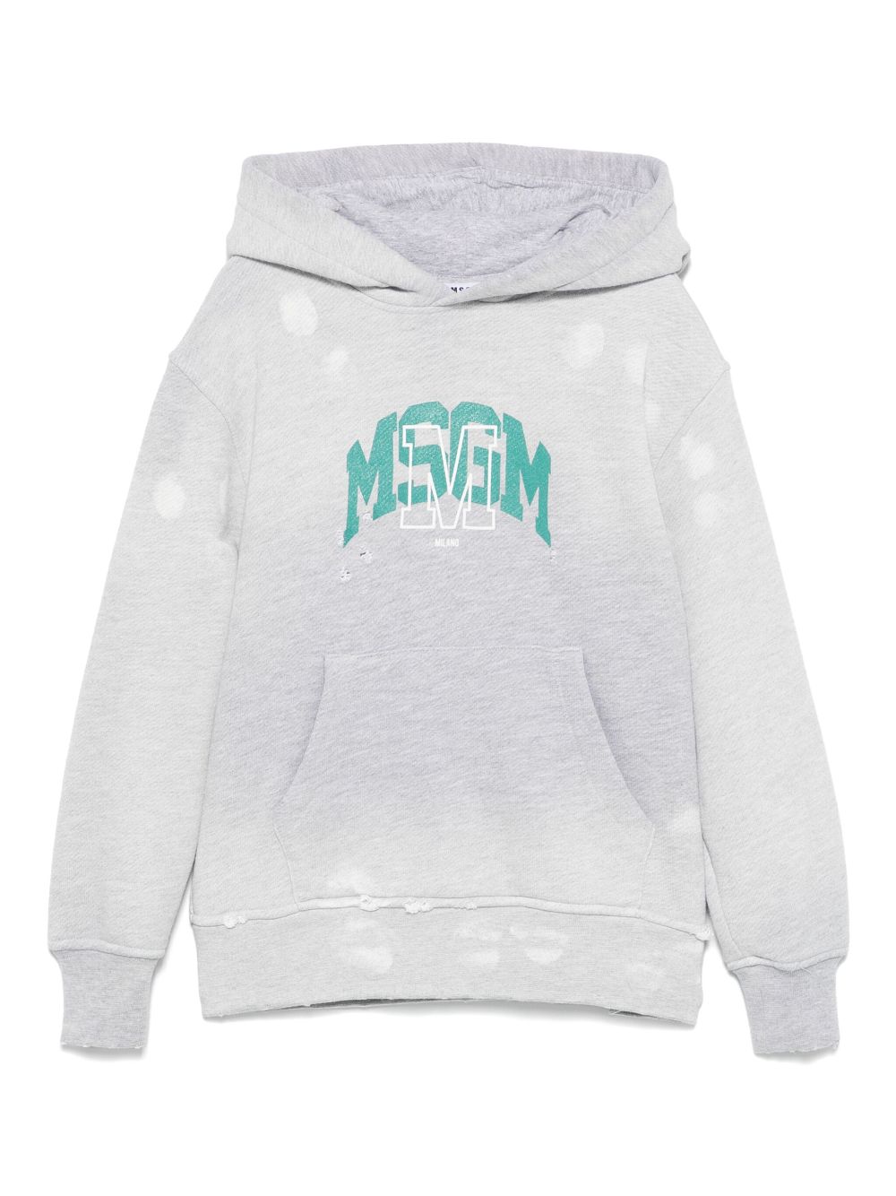 Logo-print hoodie - Grey