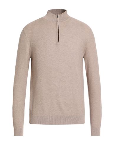 Man Sweater Taupe Size 40 Cotton, Cashmere