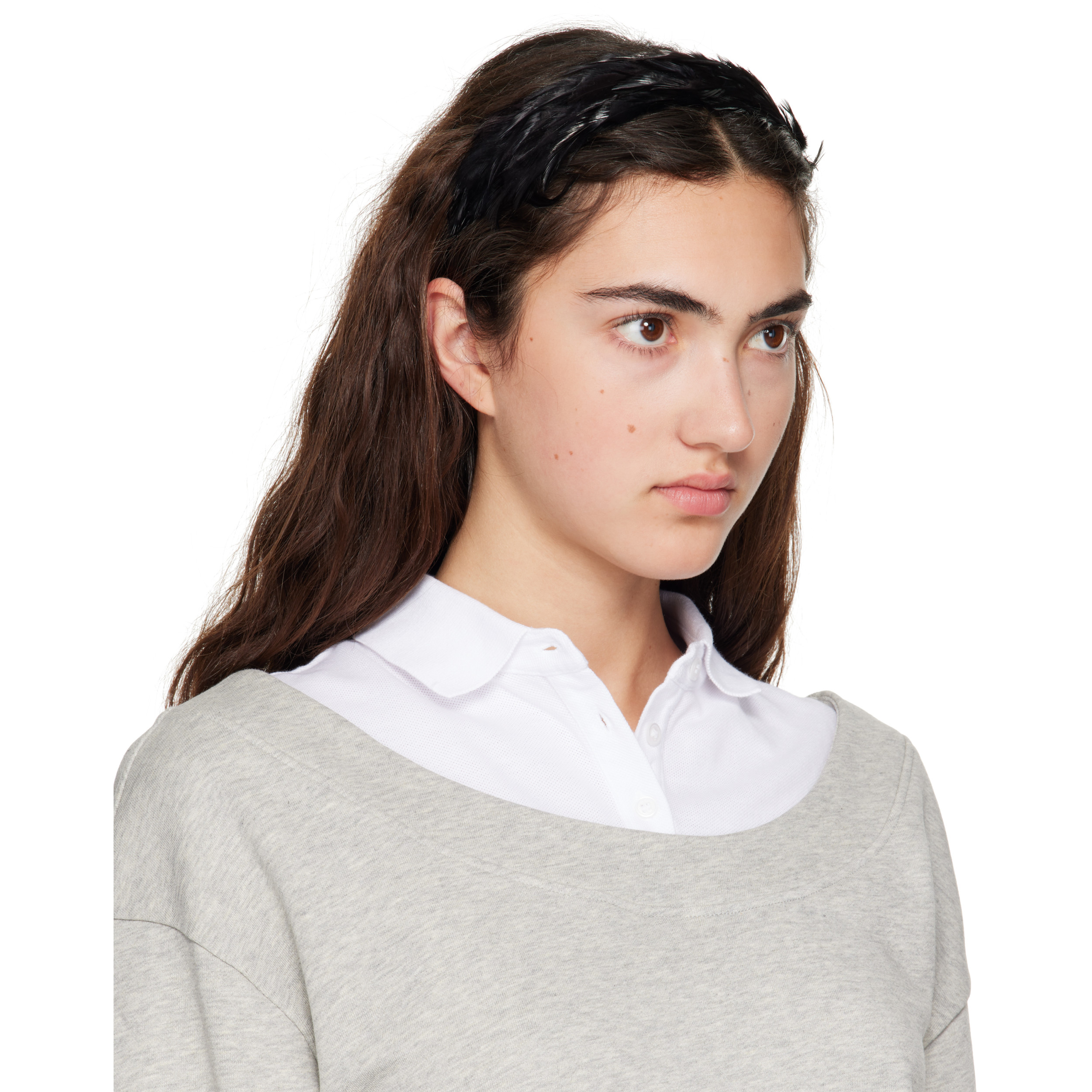 SSENSE Exclusive Black Feather Headband
