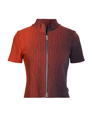 Woman Cardigan Rust Size M Cotton, Polyester, EcoCoolmax